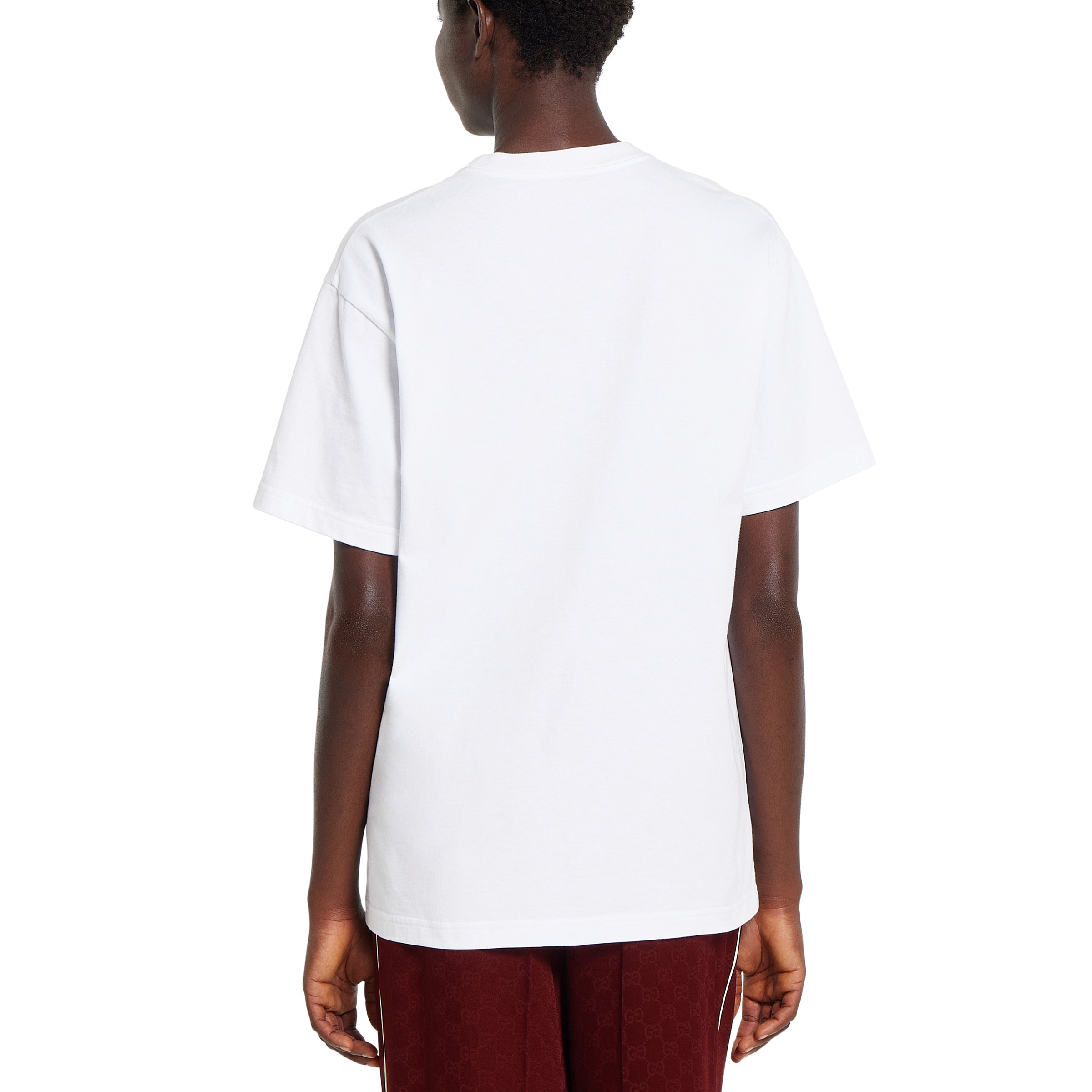 Cotton jersey T-shirt with embroidery - 4