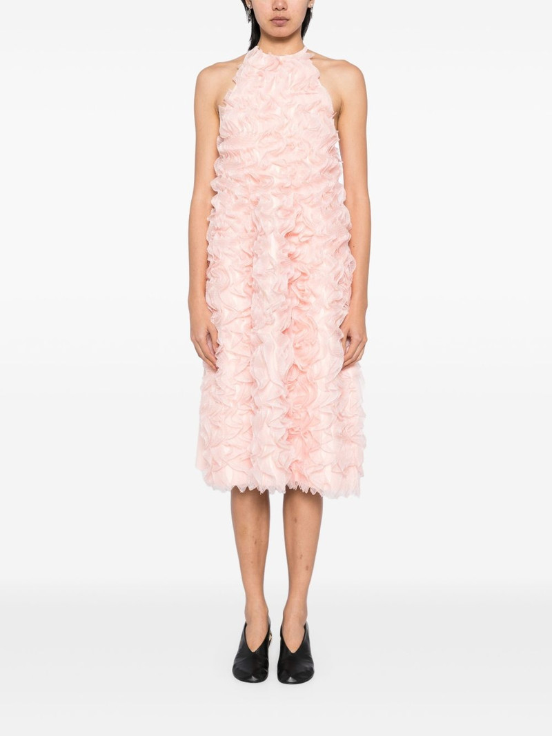 Jil Sander ruffle sleeveless dress outlook