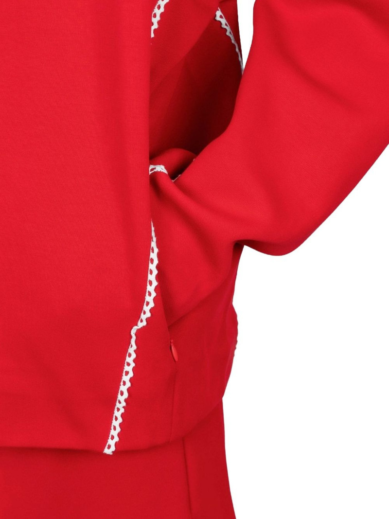 x Arte Antwerp zip-up lace-trim hoodie 5