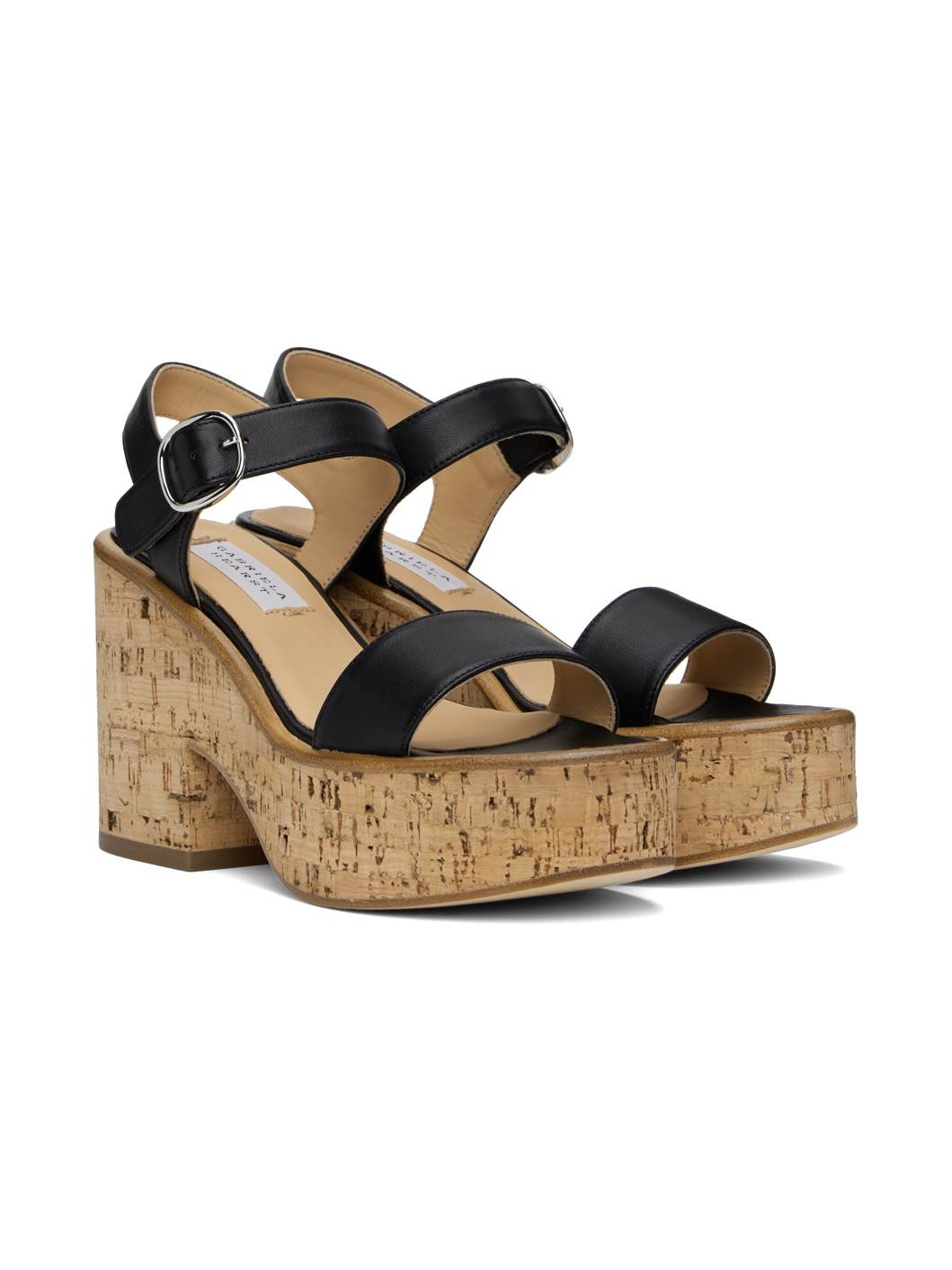 Black Sardis Heeled Sandals - 4