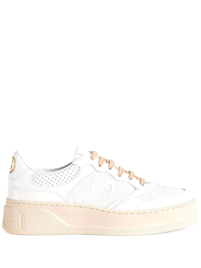 GG embossed low-top sneakers - 1
