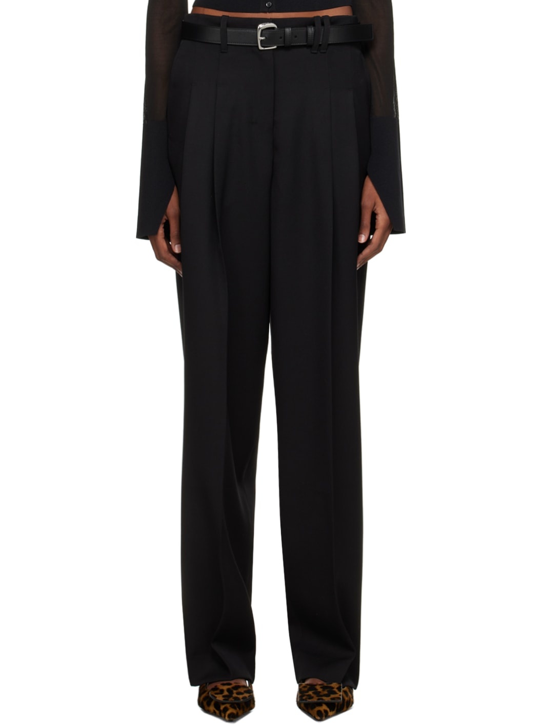 Black Les Sculptures 'Le pantalon Titolo' Trousers - 1
