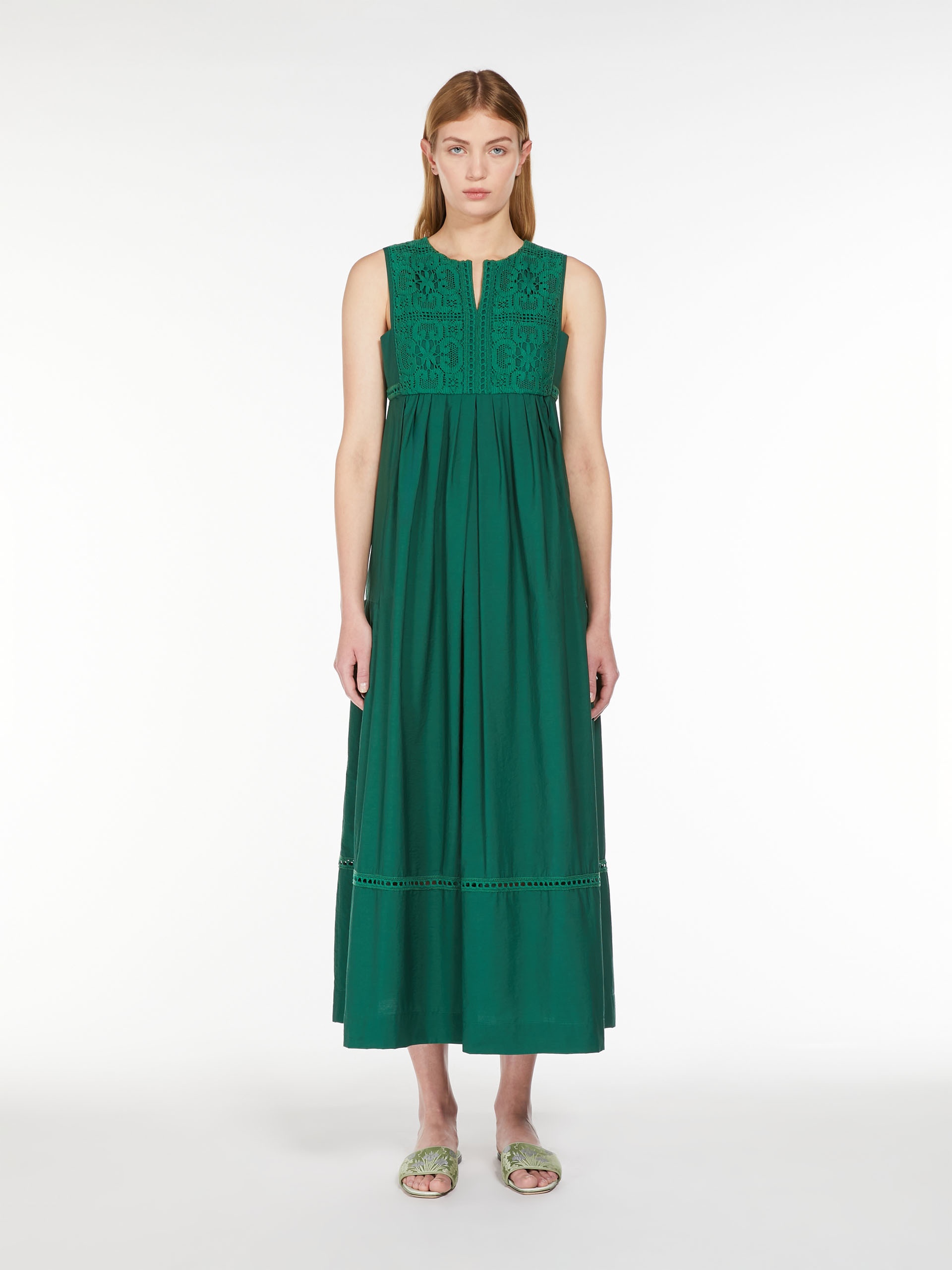 VOLTA Sleeveless cotton-blend dress - 3