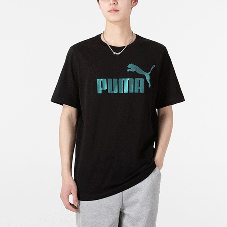 PUMA ESS+ Logo Execution T-Shirt 'Black' 849563-01 - 3