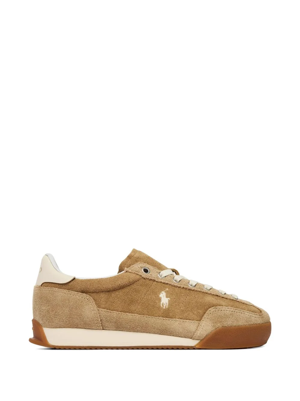 logo embroidered sneakers - 1