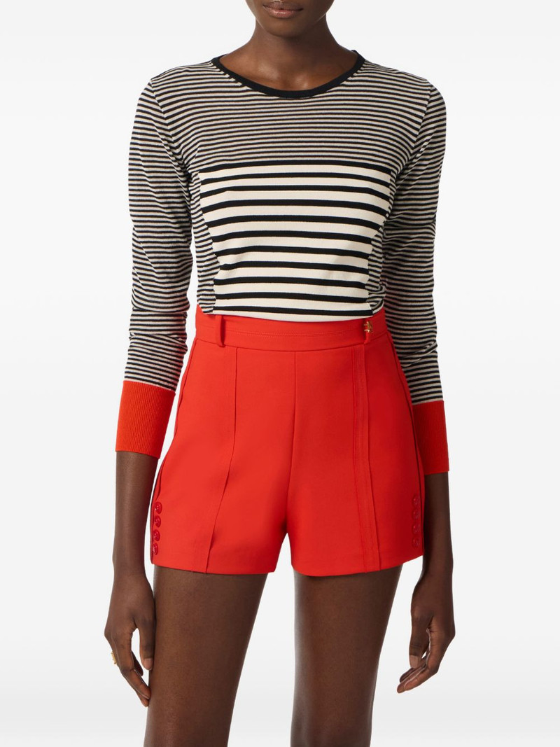 striped crew-neck top 4