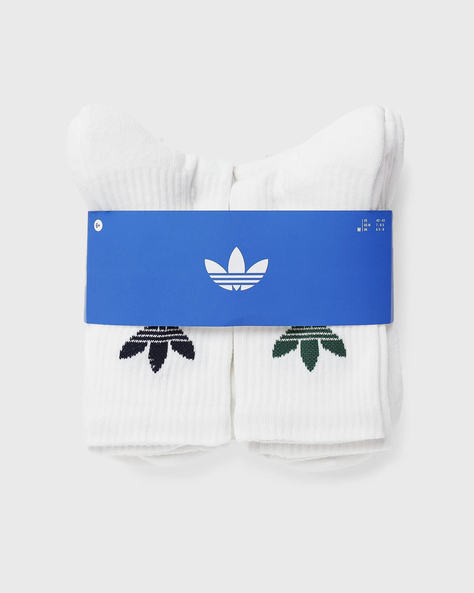 TREFOIL CREW SOCK CUSHION 6 PAIR PACK - 1