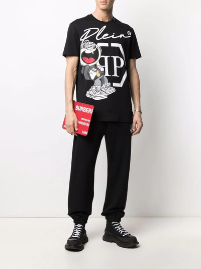 PHILIPP PLEIN graphic-print logo T-shirt outlook