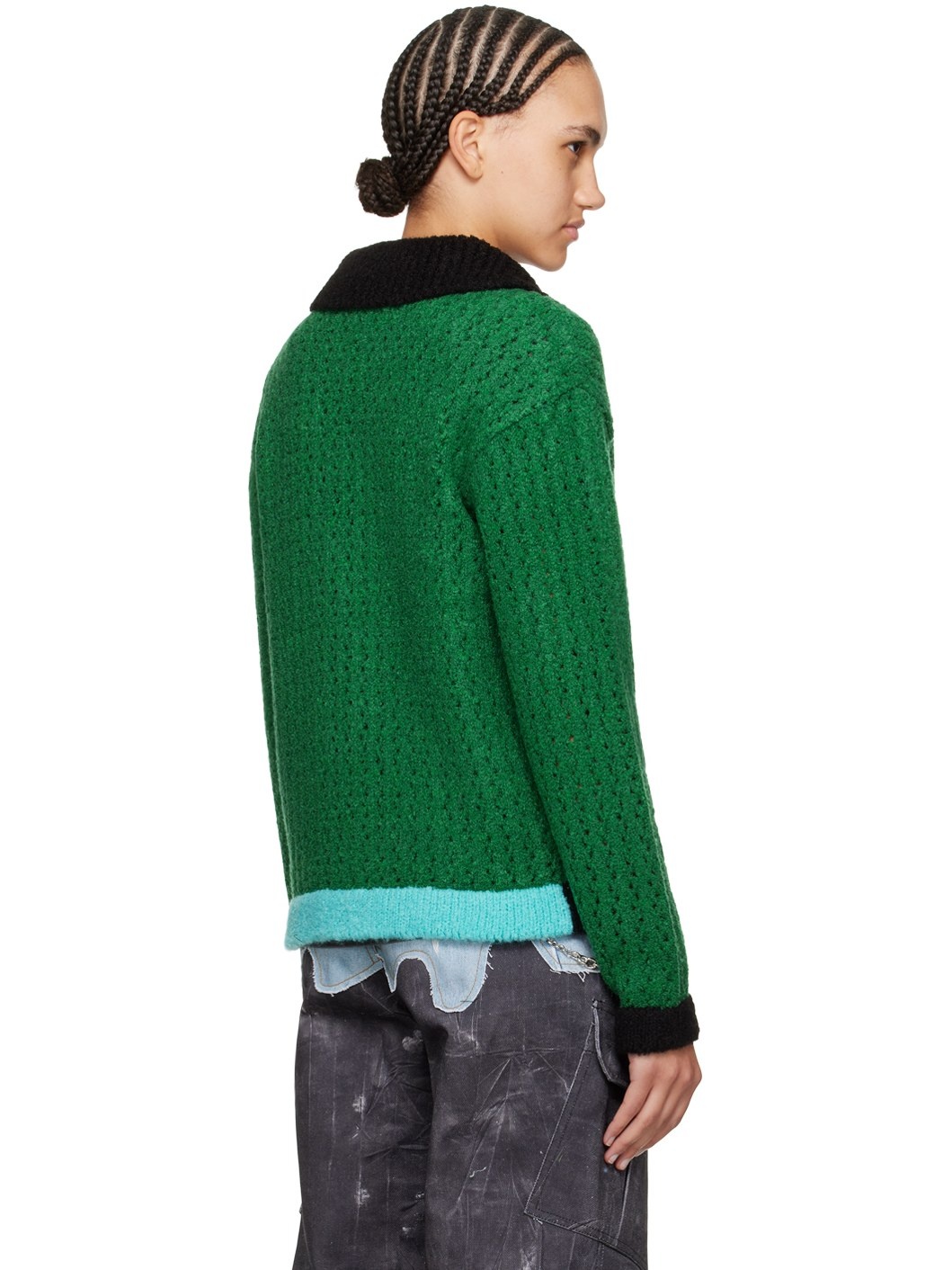 Green Elass Cardigan - 3