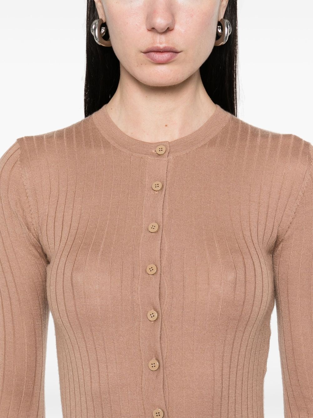 chunky-ribbed mini dress - 5