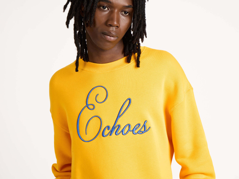 MENS ECHOES SWEATSHIRT IN GOLD 7
