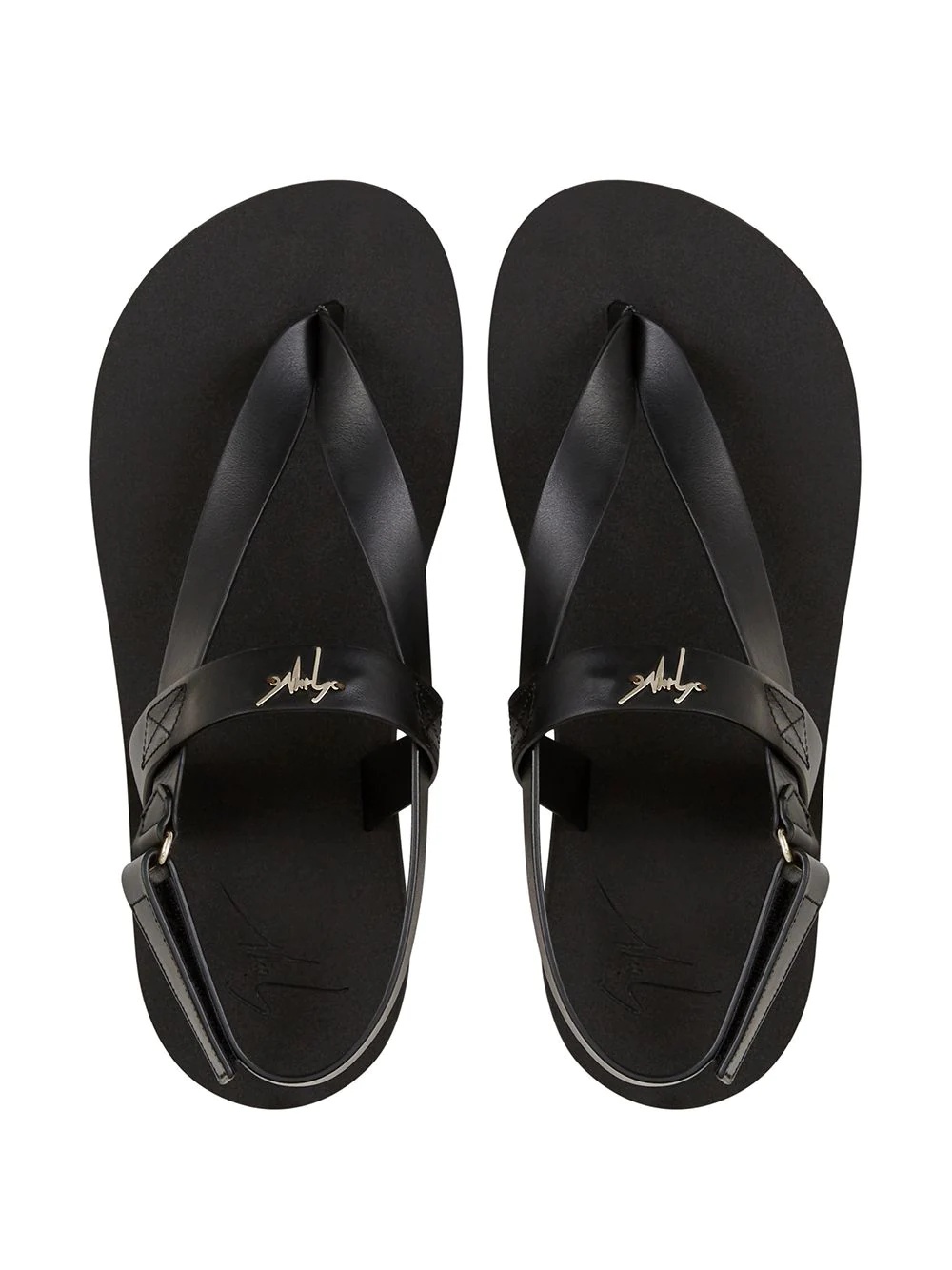 thong strap sandals - 4