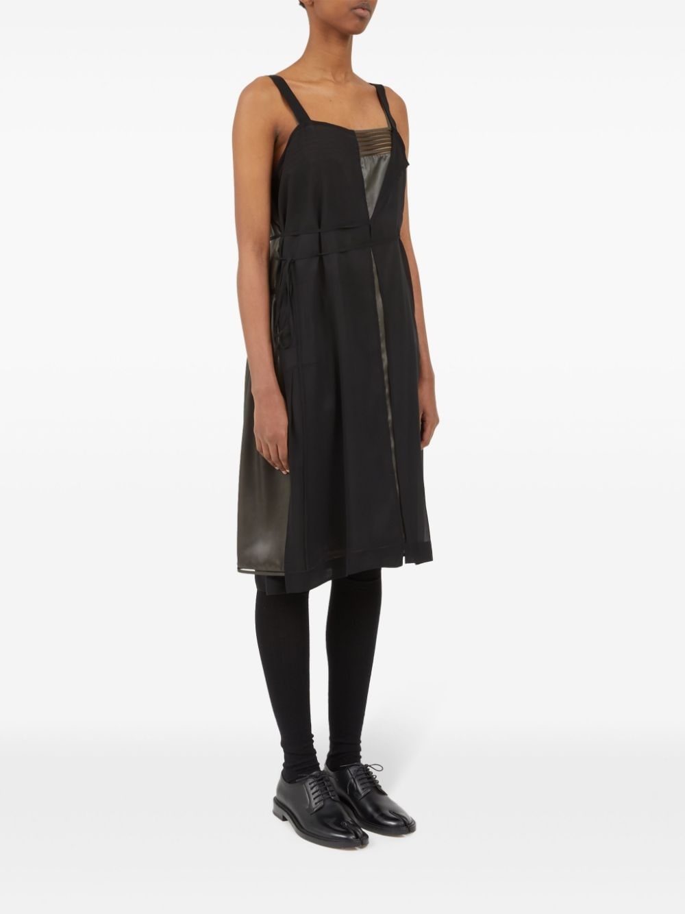 embroidered-logo midi dress - 3