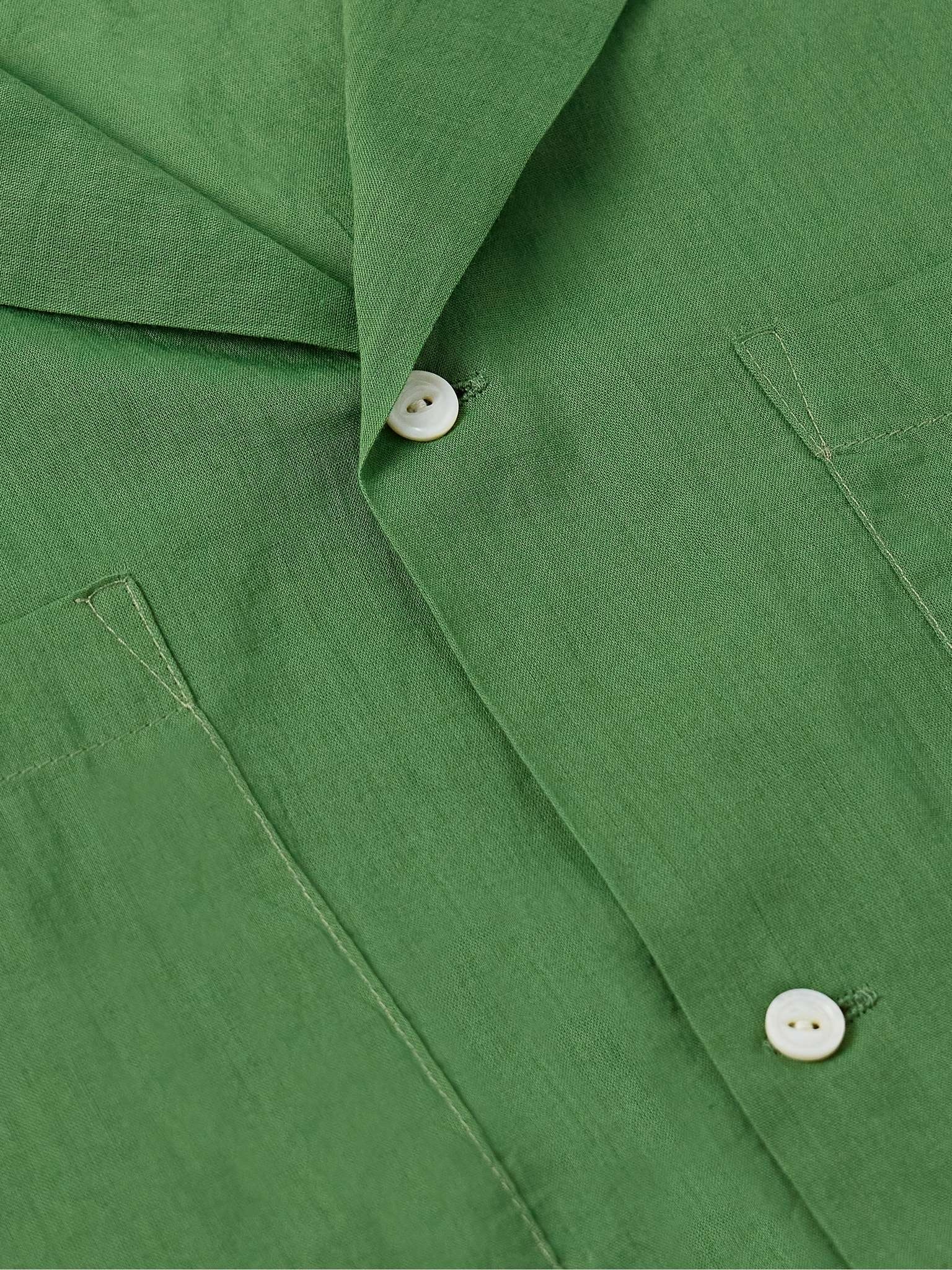 Camp-Collar Cotton-Voile Shirt - 4