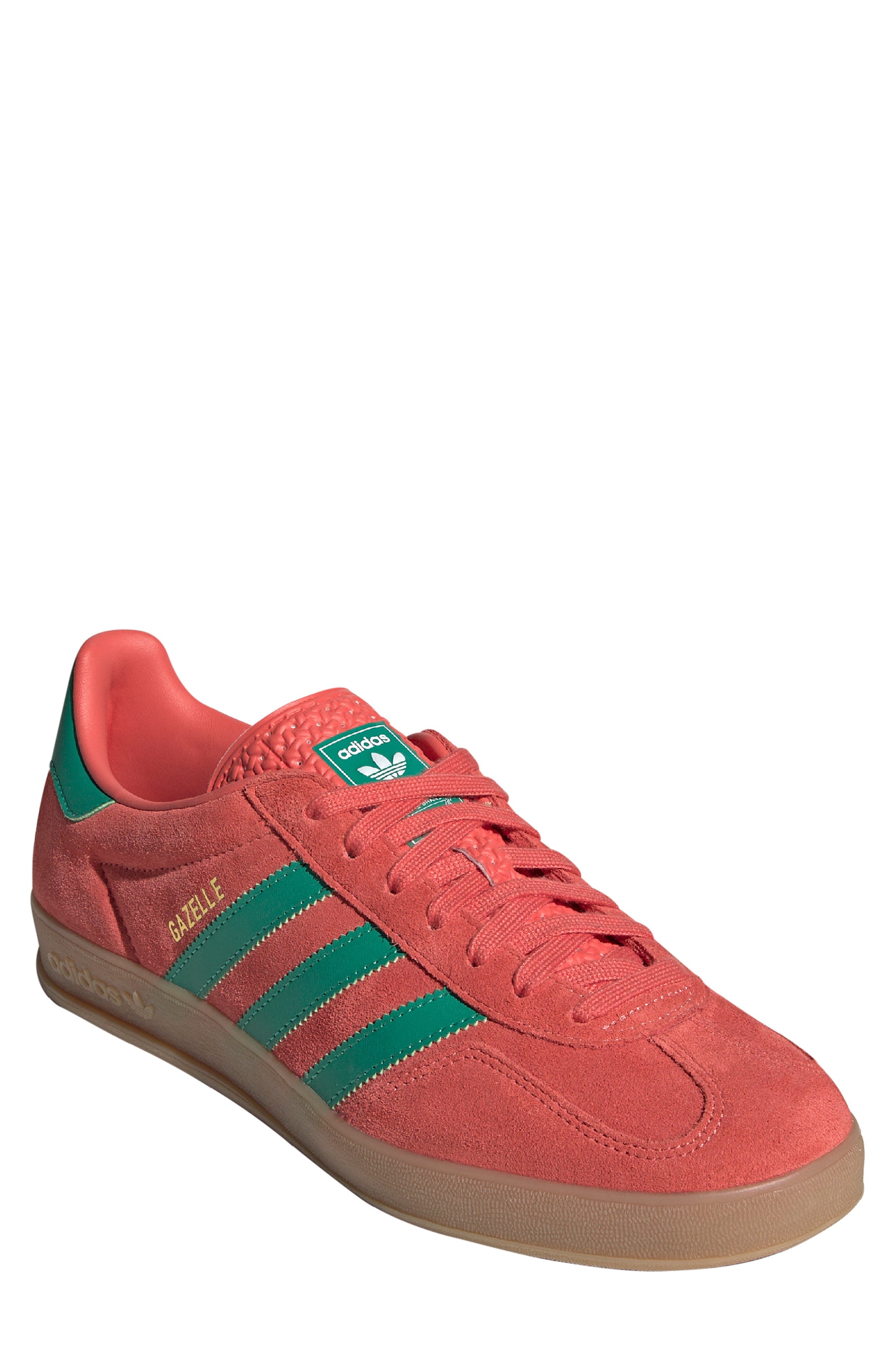 adidas Gazelle Indoor Sneaker in Scarlet/Green/White at Nordstrom - 1