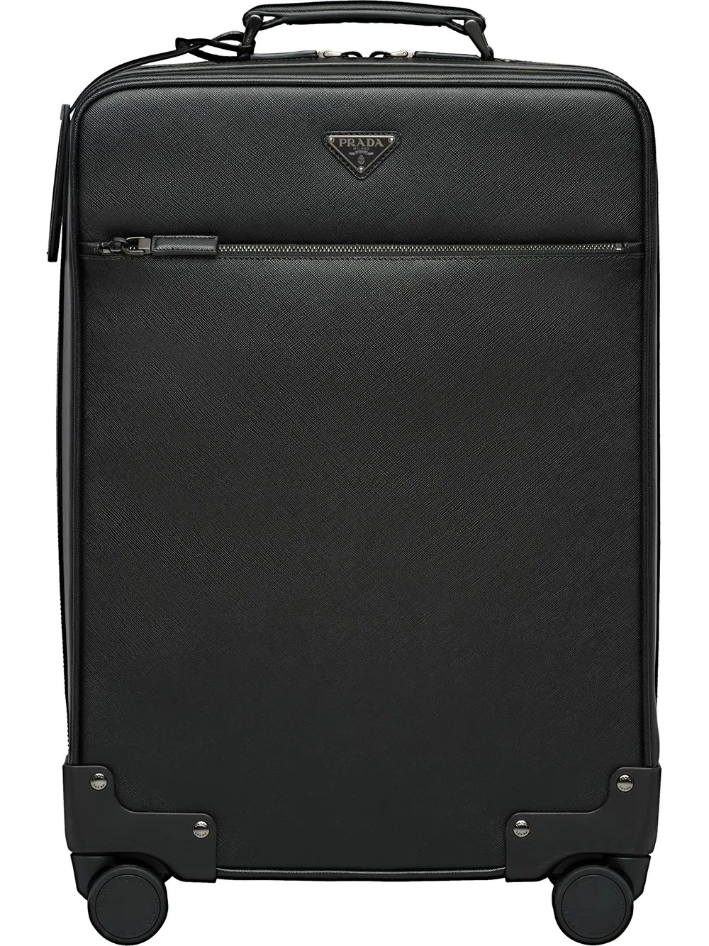 Saffiano leather wheeled carry-on - 1