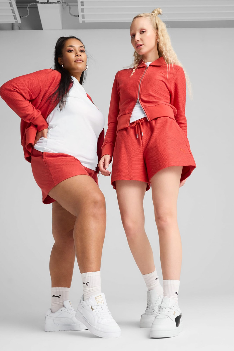 PUMA Premium Essentials A-Line Women's 4" Jacquard Shorts outlook