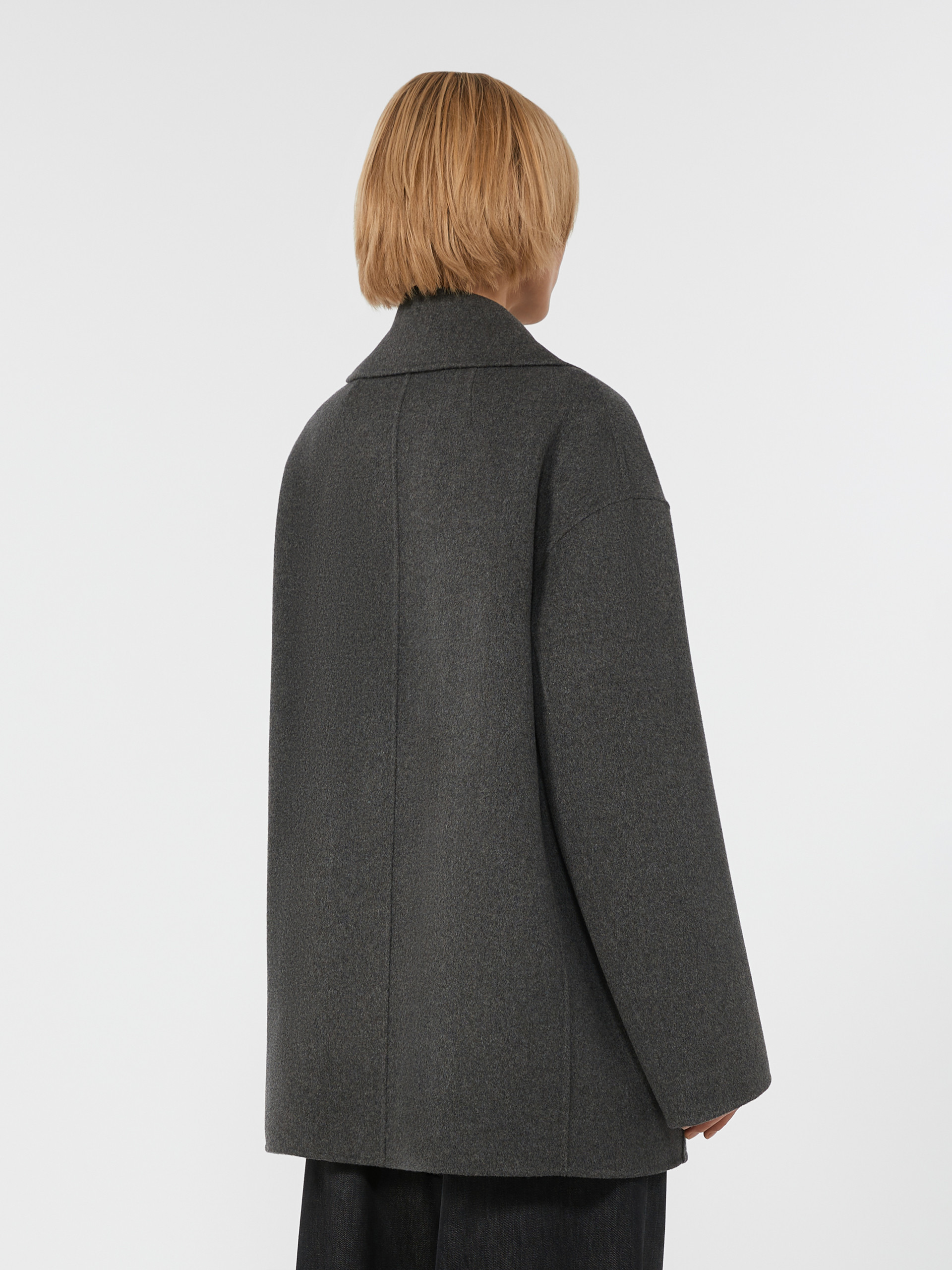 ORNELLA Wool drap double-breasted jacket - 4