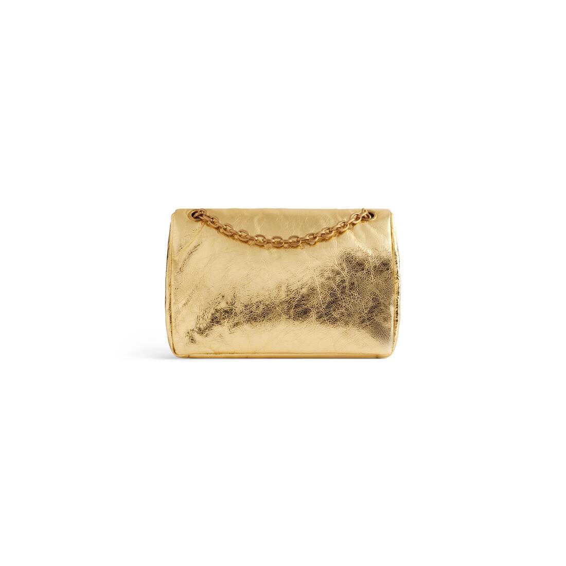 Women's Monaco Small Chain Bag Metallized in Gold - 4