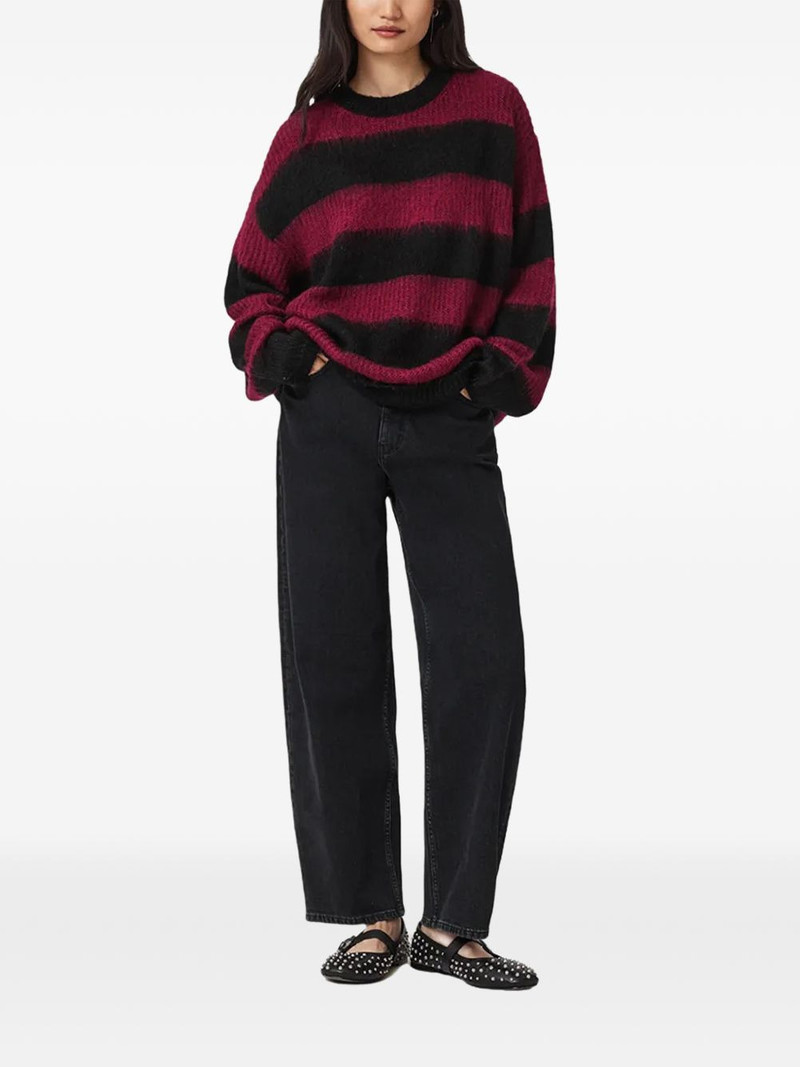 ALLSAINTS Onyx striped long-sleeve sweater outlook