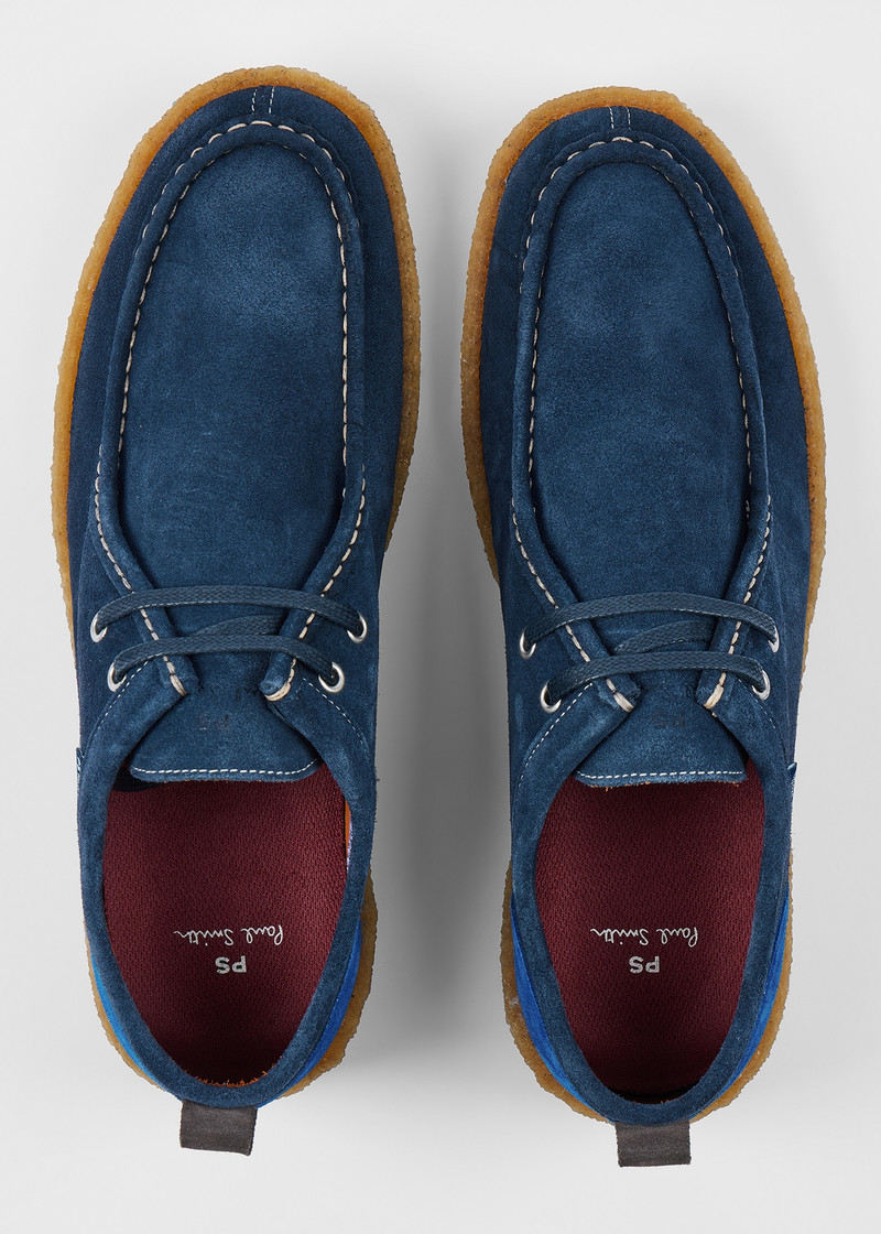 Navy Suede 'Buster' Shoes 3