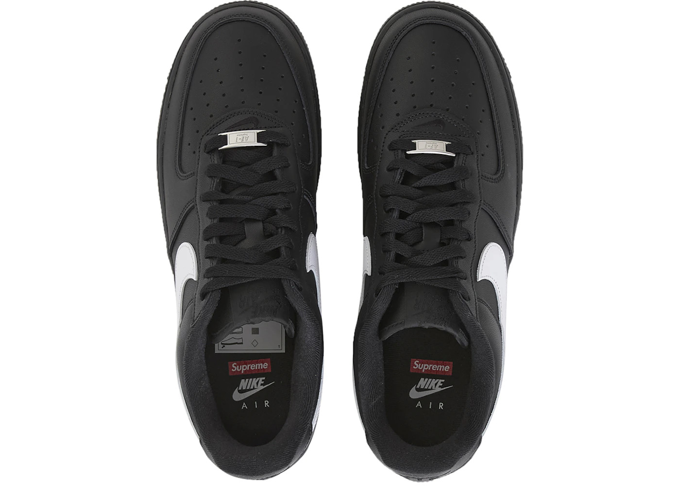 Nike Air Force 1 Low Supreme Black White - 4