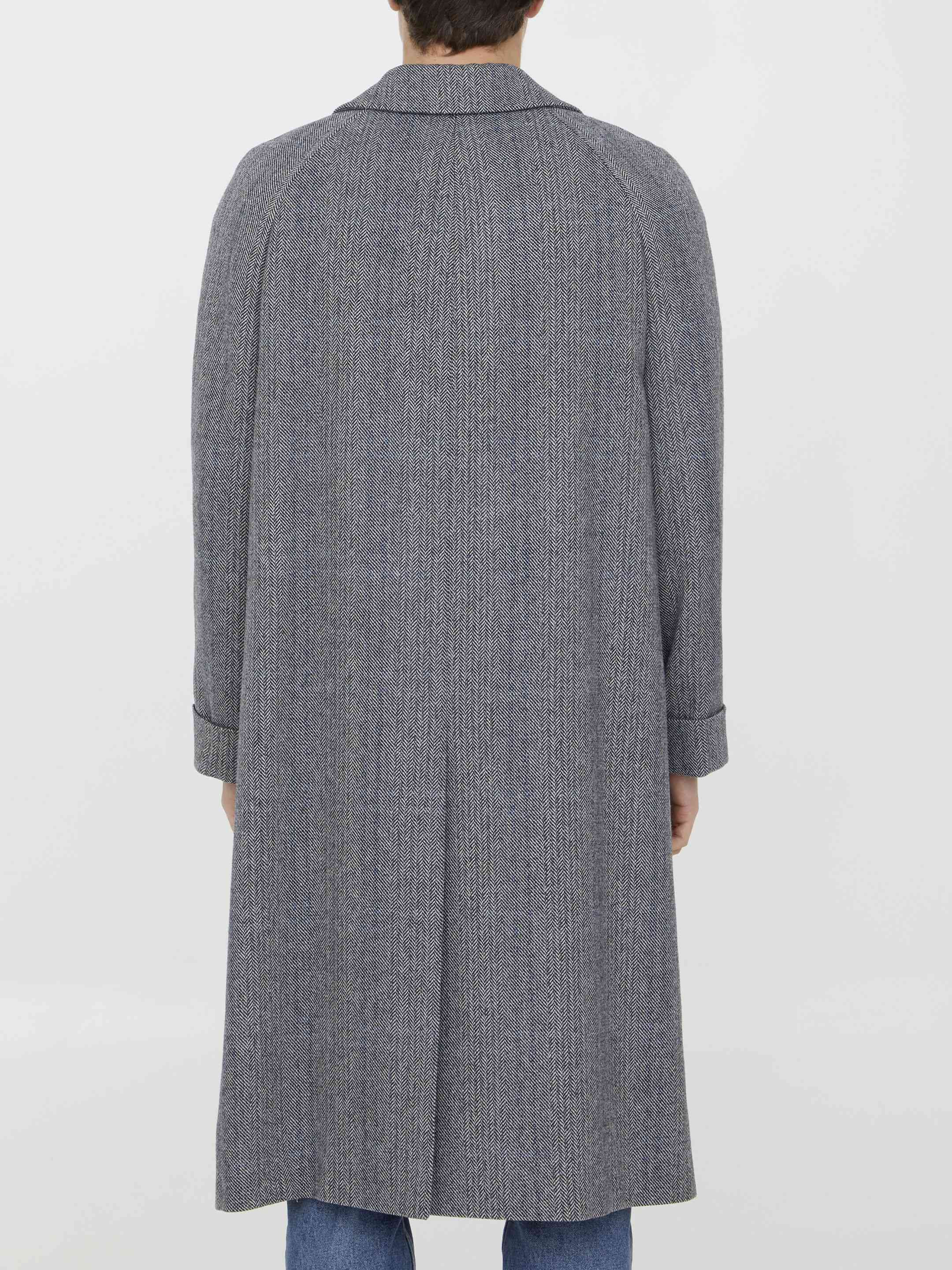 Gucci Men Houndstooth Coat - 4