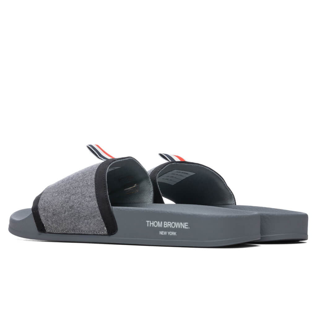 THOM BROWNE POOL SLIDE - MED GREY - 3