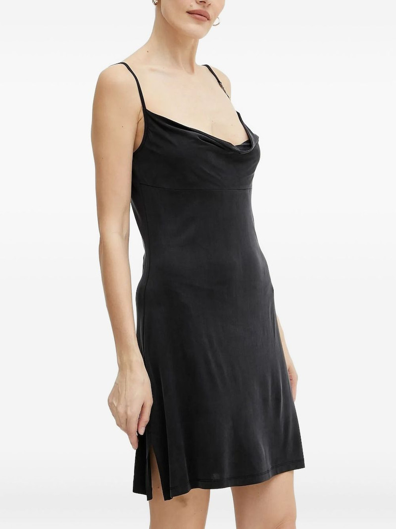 cowl-neck strap dress 1