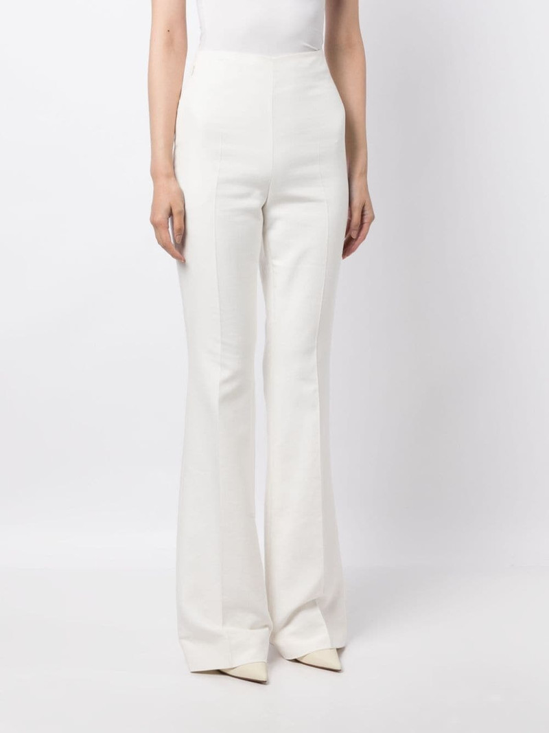 high-waisted flared trousers 3