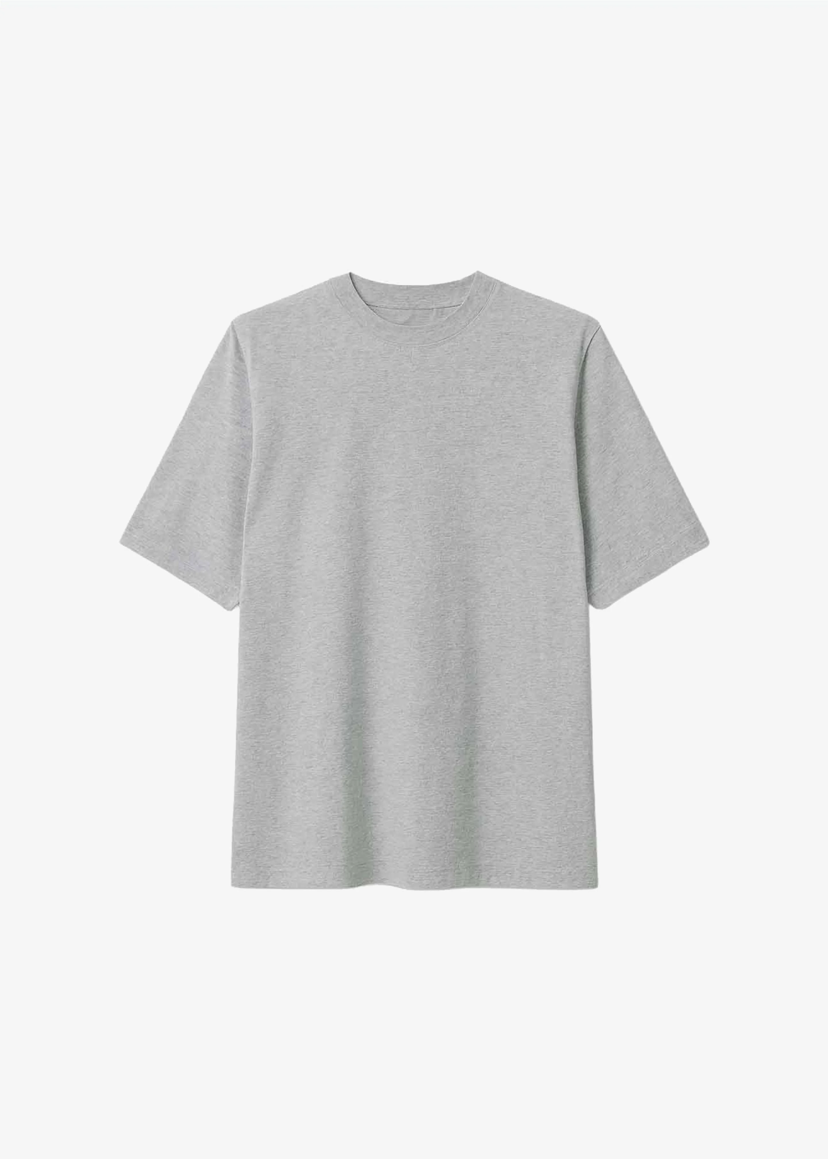 Hugo Padded T-Shirt - Grey Melange - 1