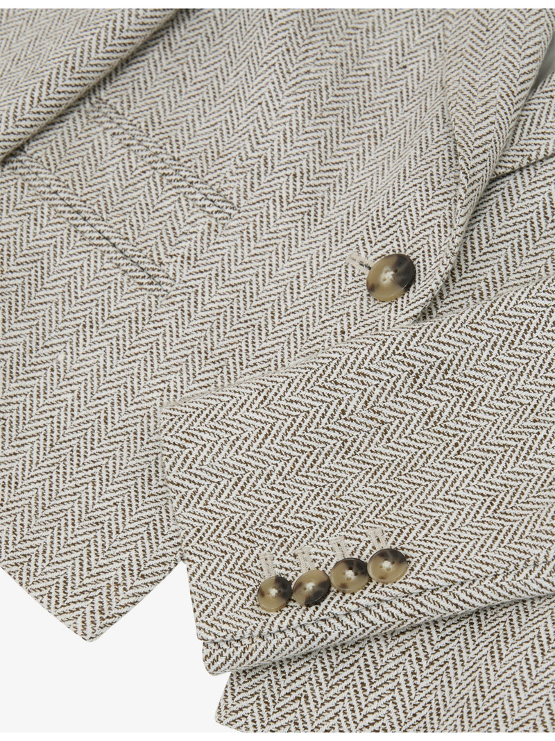 Ezra Cropped Linen-Blend Blazer 5