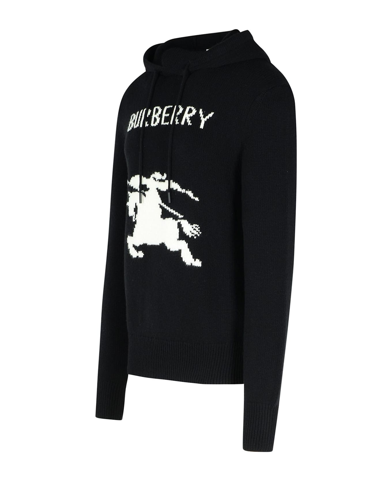 Black Wool Blend Sweater - 2