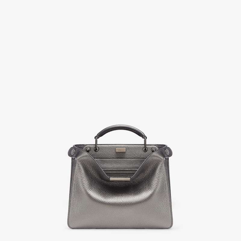 Gray leather bag 1