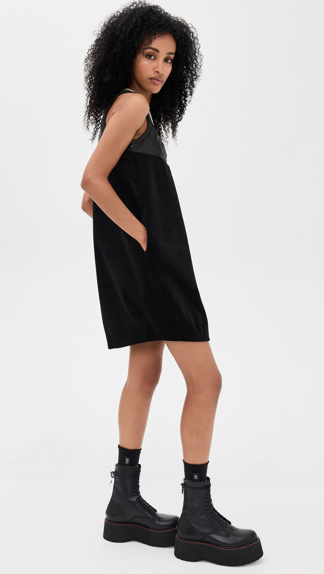 Cocoon Corduroy Dress - 3