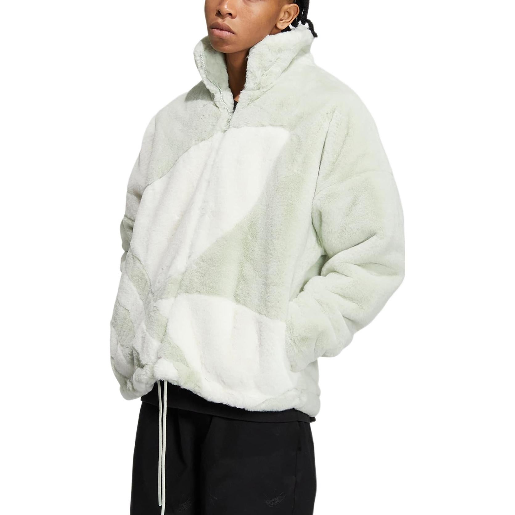 Adidas white fluffy jacket on sale