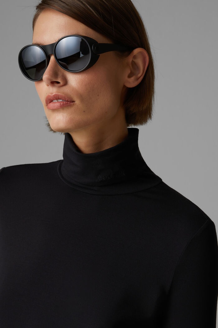 Katinka Turtleneck top in Black - 4