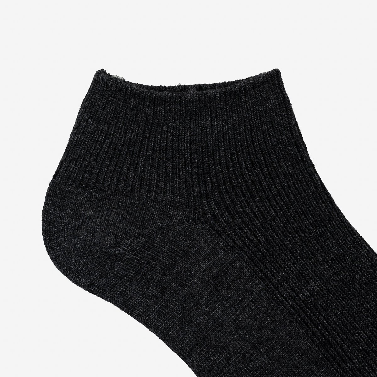UTSS-CGR UTILITEES Mixed Cotton Sneaker Socks - Charcoal Grey - 3