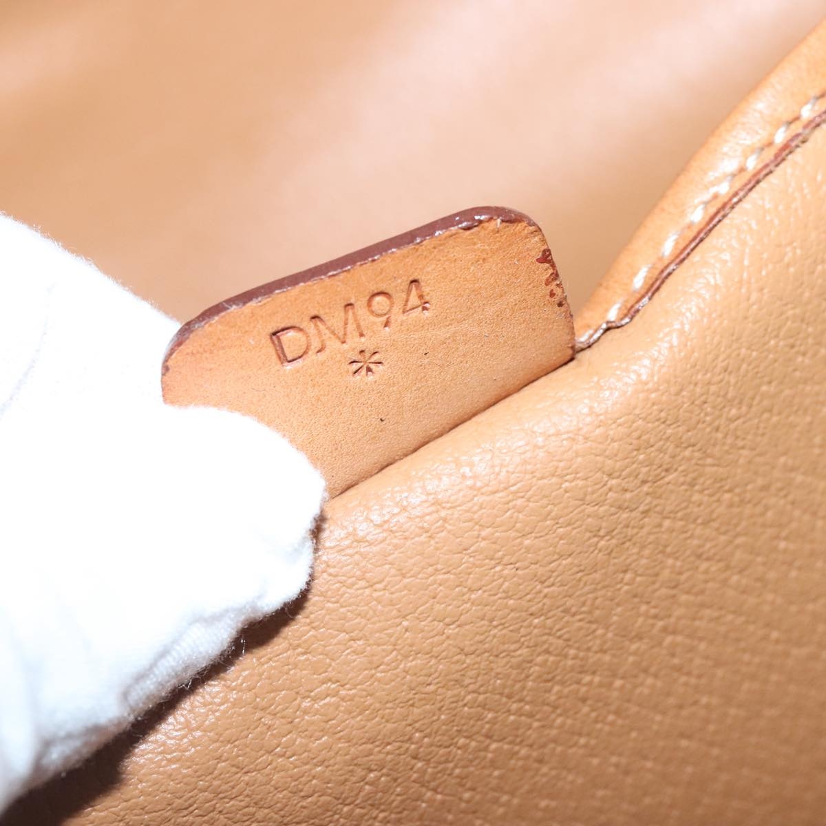 CELINE Macadam Canvas Hand Bag Pvc Leather Brown Gold - 12