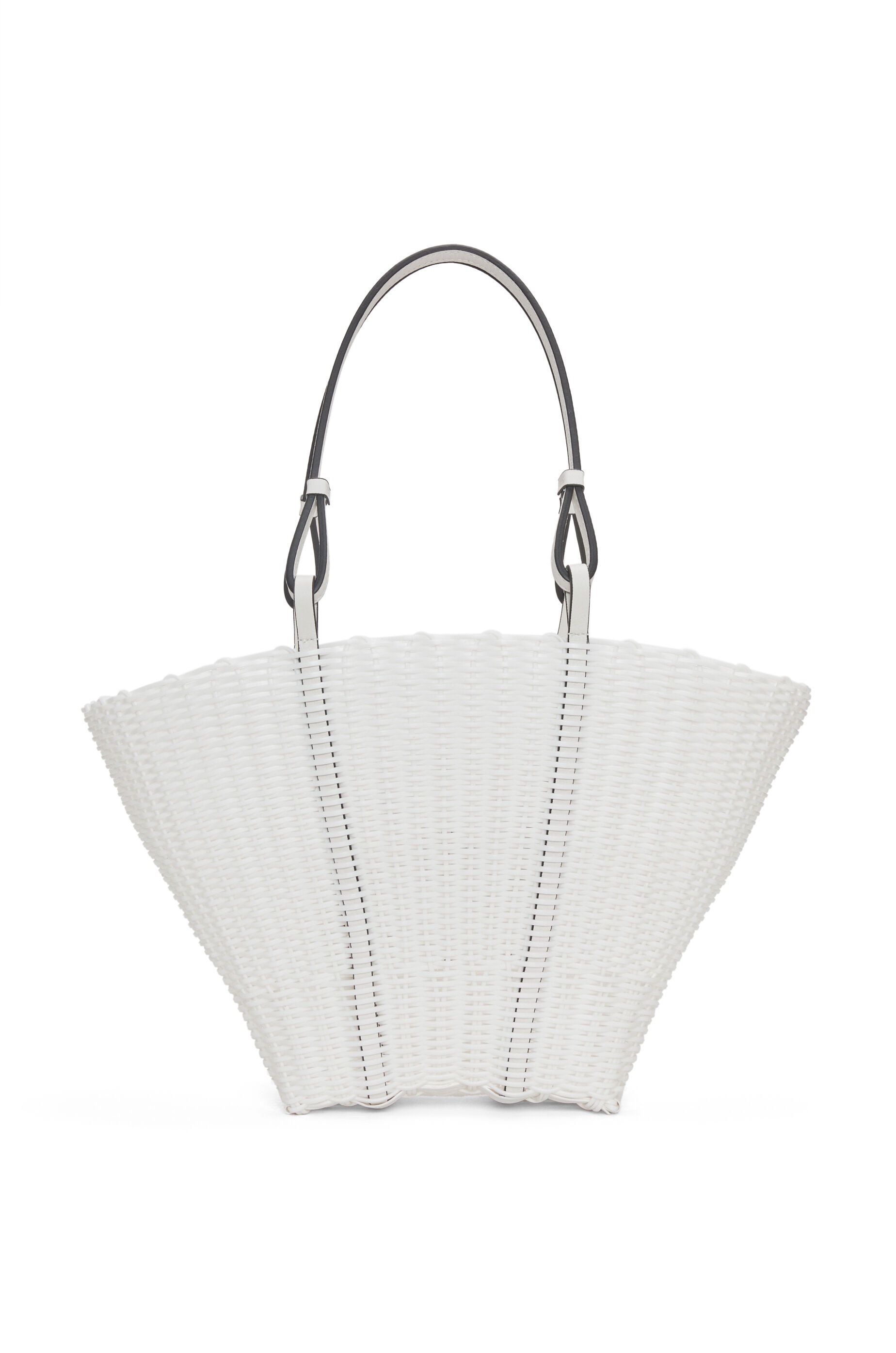 Mermaid basket bag in plastic and calfskin - 3
