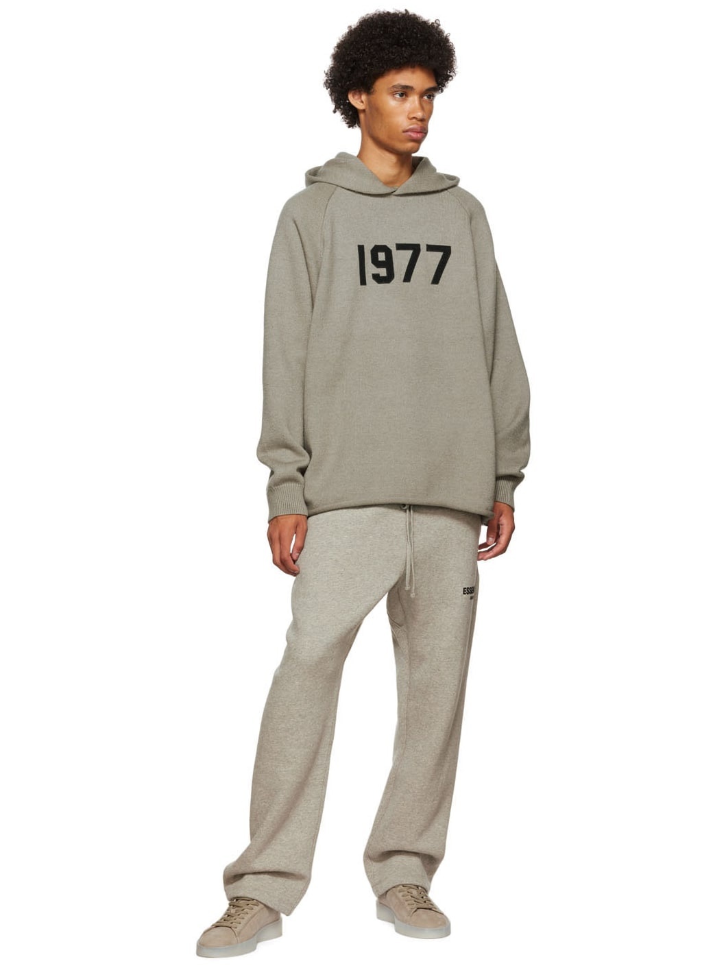 Straight-Leg Logo-Flocked Cotton-Blend Jersey Sweatpants