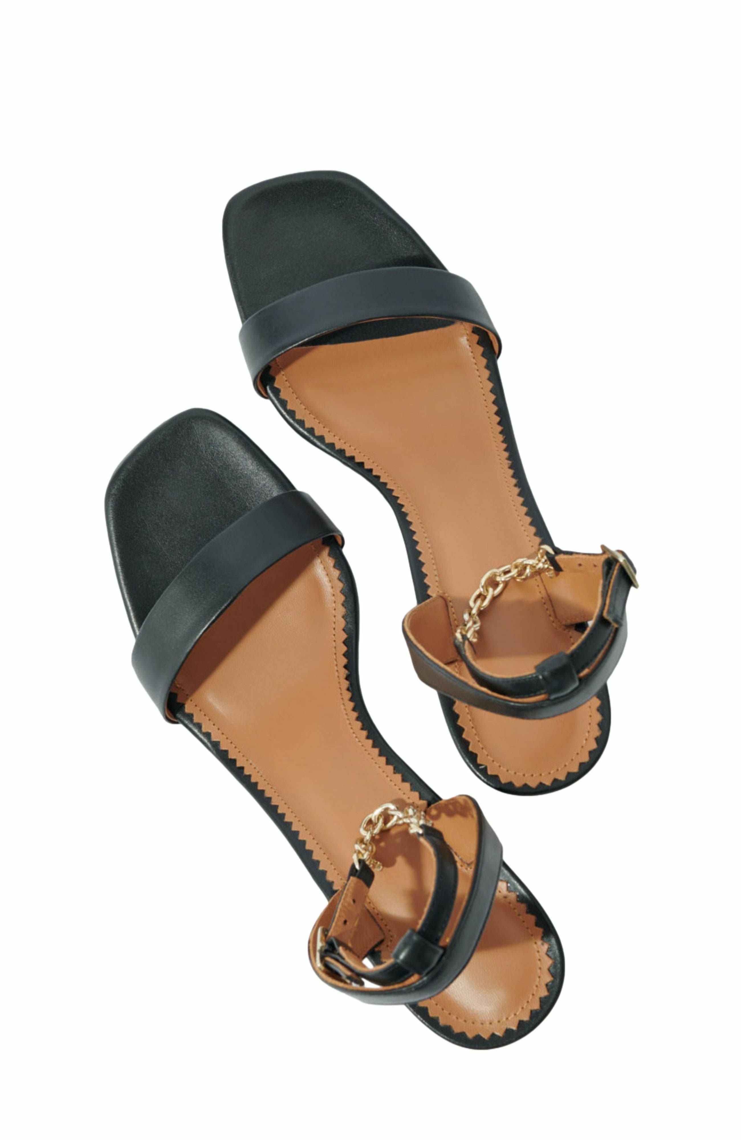 maje Leather sandals with heels in Black at Nordstrom - 3