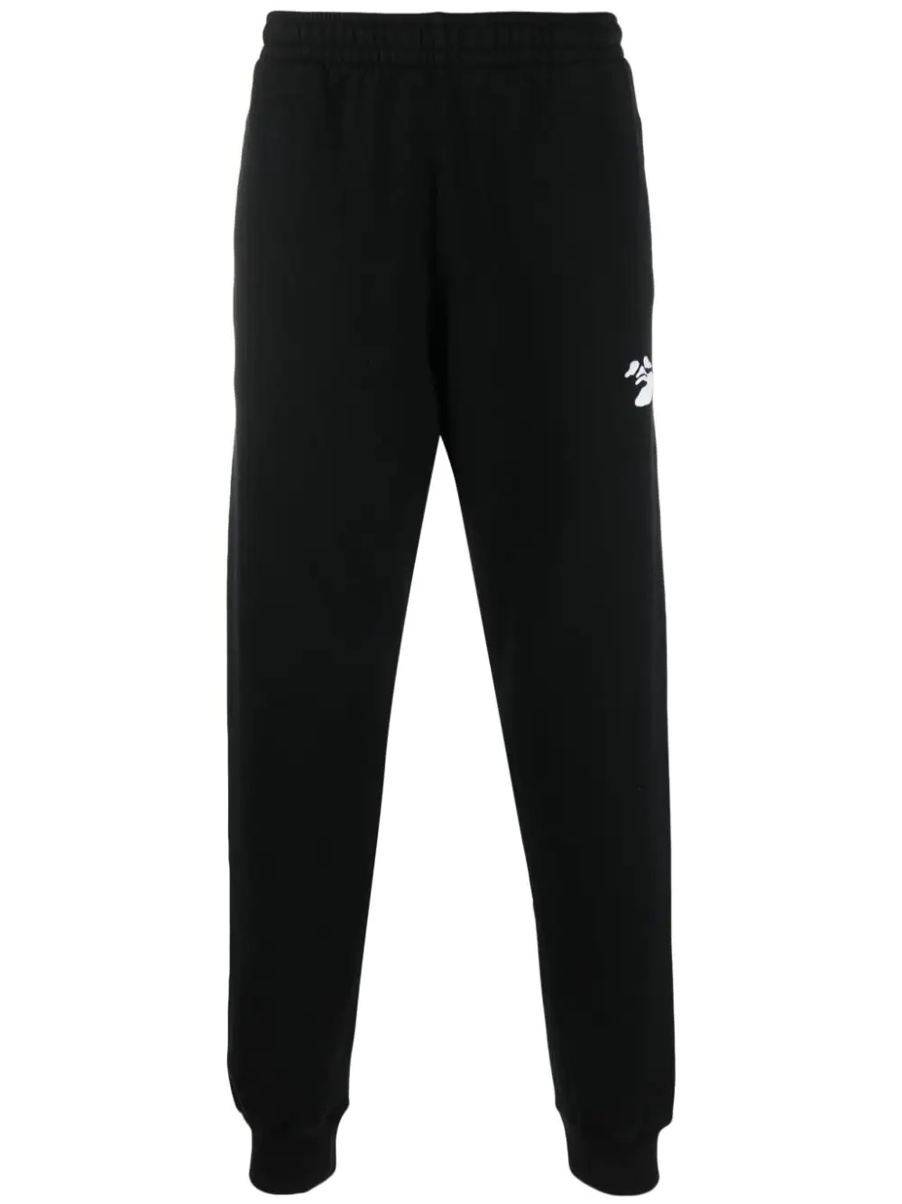 logo-print cotton track pants - 1