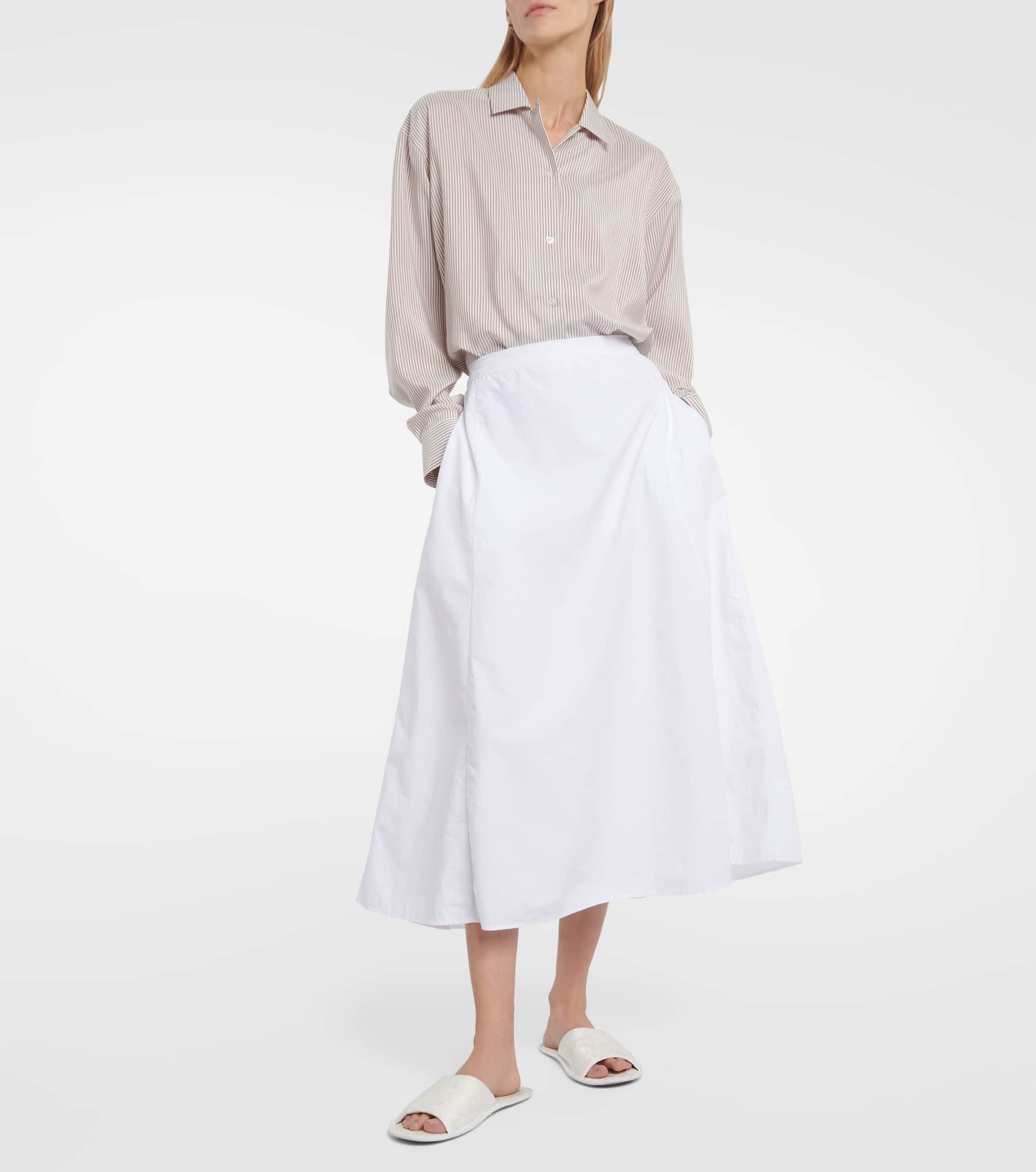 Fleur cotton midi skirt - 2