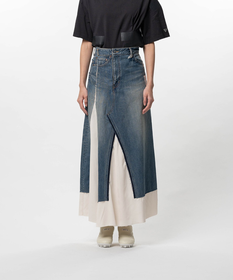 Denim Pants Combined Skirt 7