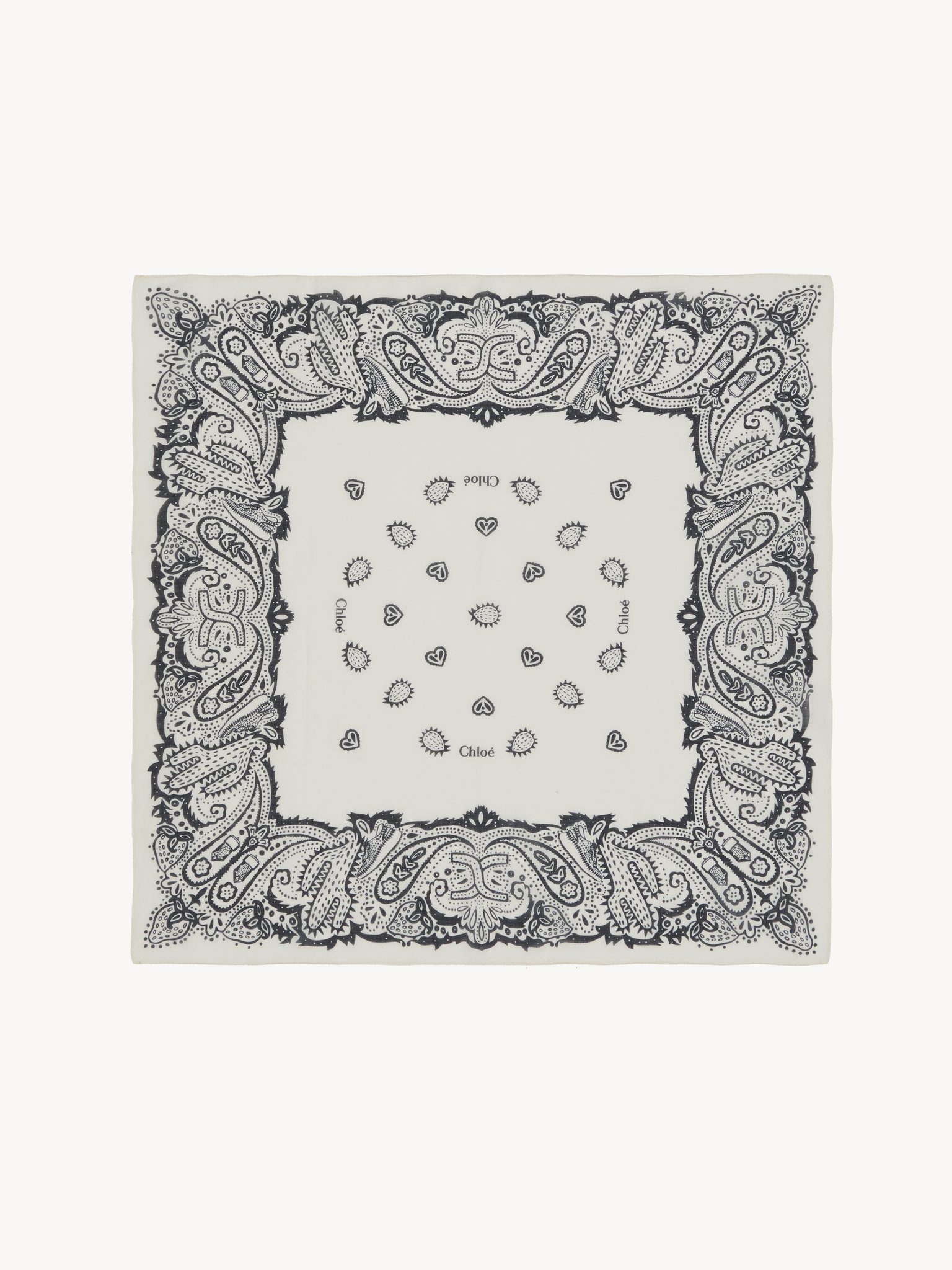 BANDANA PRINT SCARF - 1