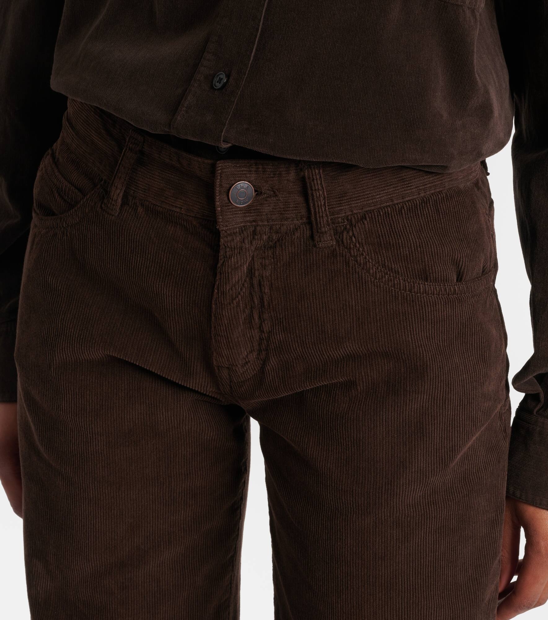 Carlyl cotton corduroy straight pants - 4