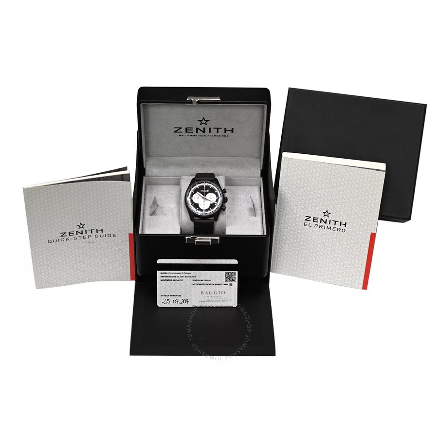 Pre-owned Zenith El Primero Chronograph Automatic Black Dial Men's Watch 24.2041.400 - 7