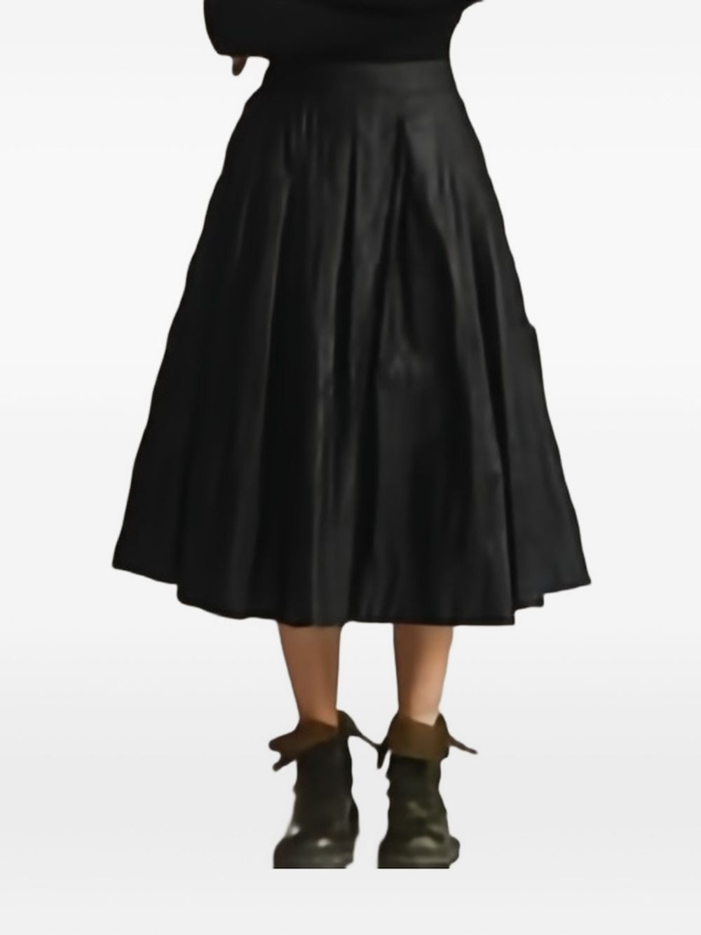 Anarchic pleated midi skirt - 4