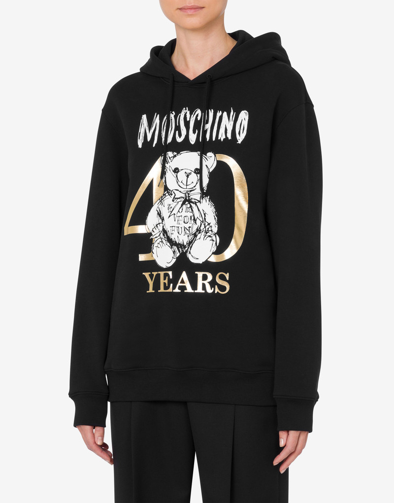 Moschino 40 YEARS TEDDY BEAR HOODIE outlook